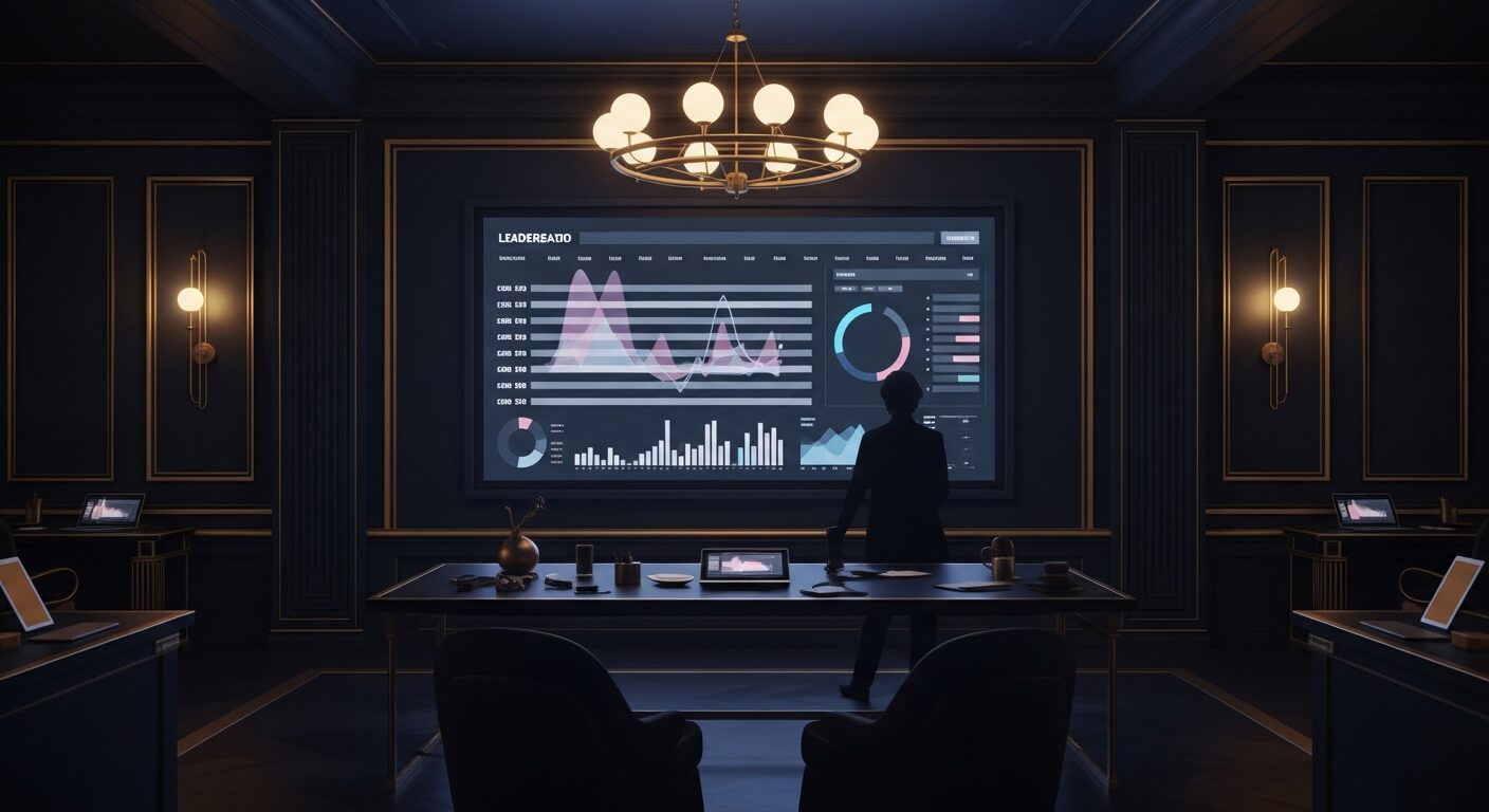 Salle de résultats avec tableaux de bord utilisée pour illustrer les contrôles data canidata